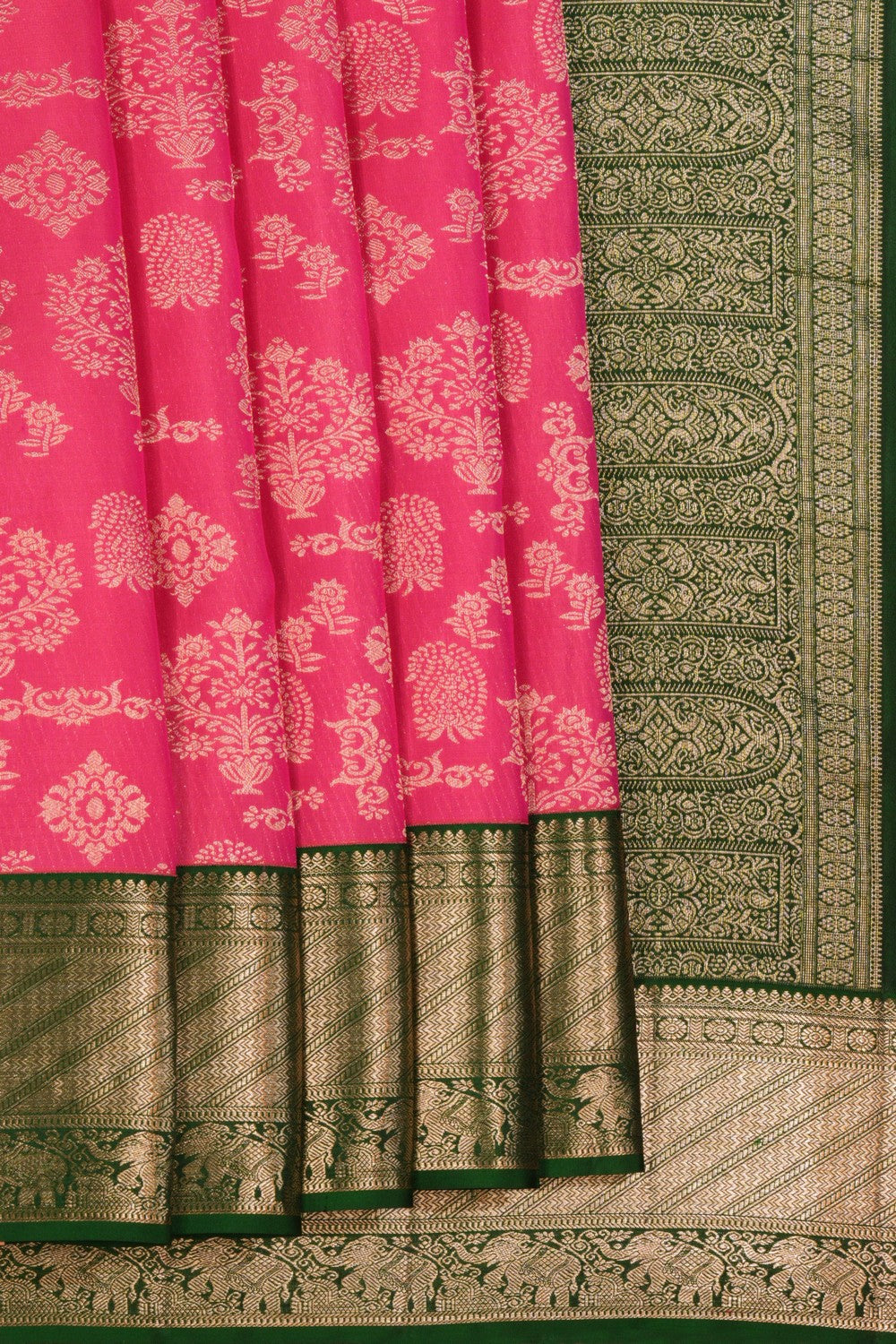 Image of Kanchipattu Brocade Silk Pink Saree